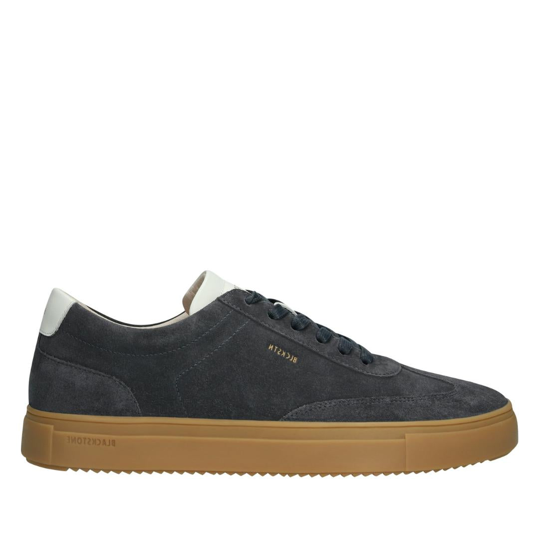 Heren veterschoenen-Blauw suède/nubuck
