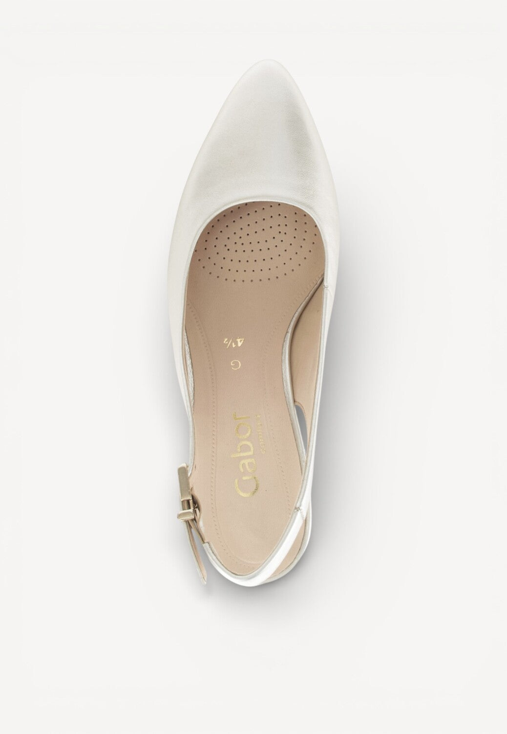 MUIL +SLINGBACK-Goud leer