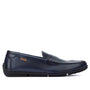 Heren instapper-Blauw leer