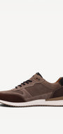 Heren veterschoenen-Beige suède/nubuck