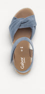 DAMES OPEN SCHOENEN-Blauw suède/nubuck