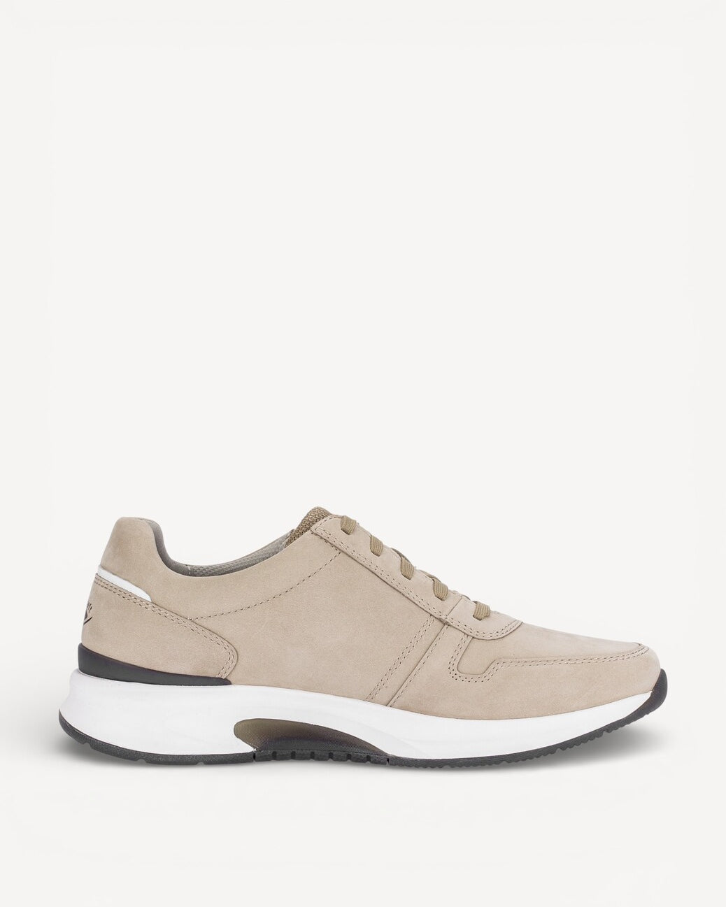 Heren veterschoenen-Beige suède/nubuck
