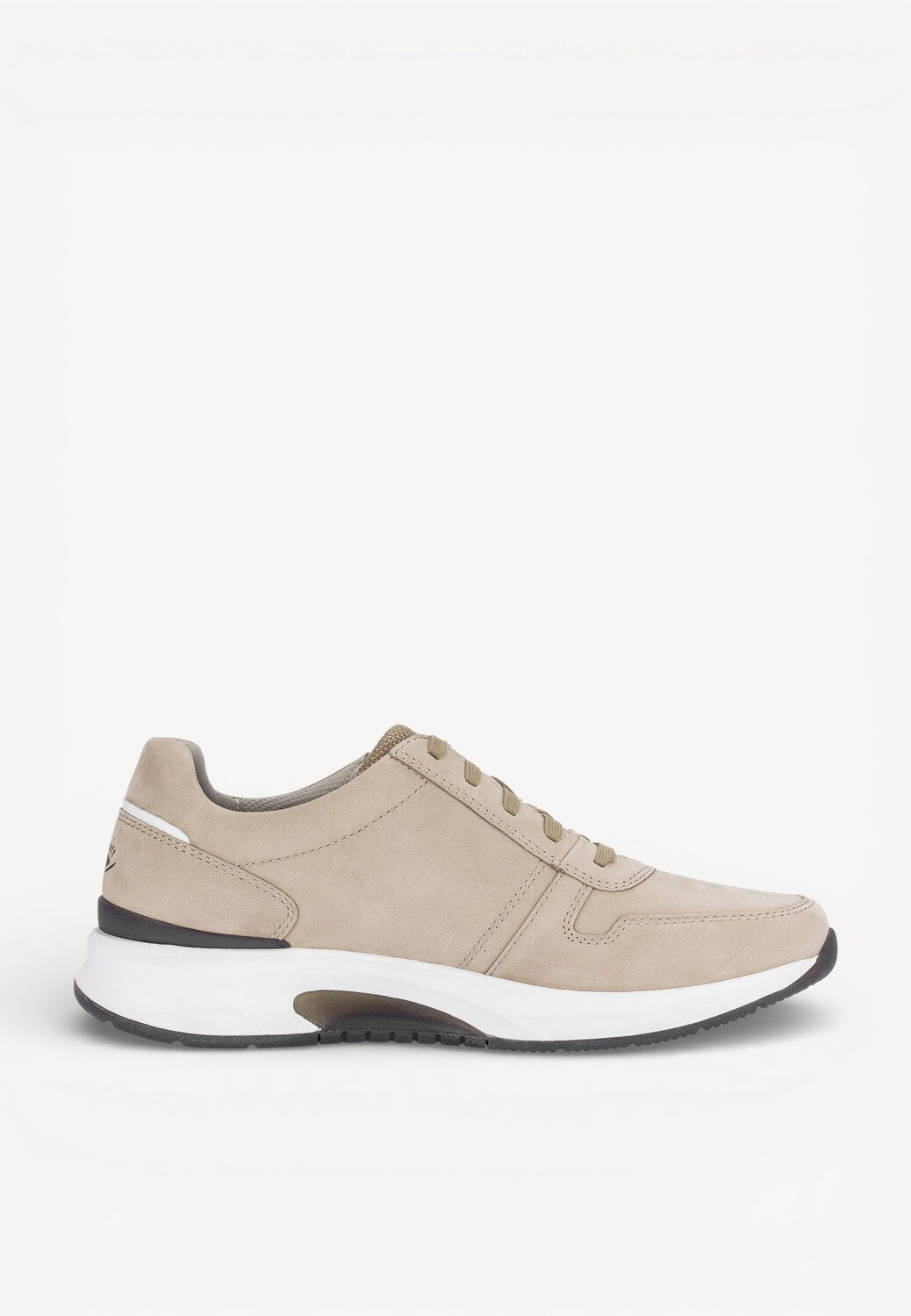 Heren veterschoenen-Beige suède/nubuck