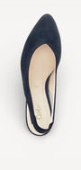 MUIL +SLINGBACK-Blauw suède/nubuck