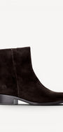DAMES BOOTS+KORT LAARS-Zwart suède