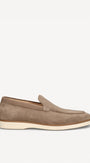 Heren instapper-Beige suède/nubuck