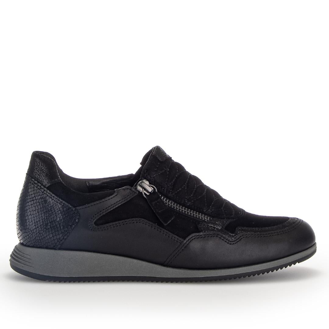 DAMES SPORTIEVE VETERSCHO-Zwart leer