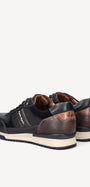 Heren veterschoenen-Zwart leer