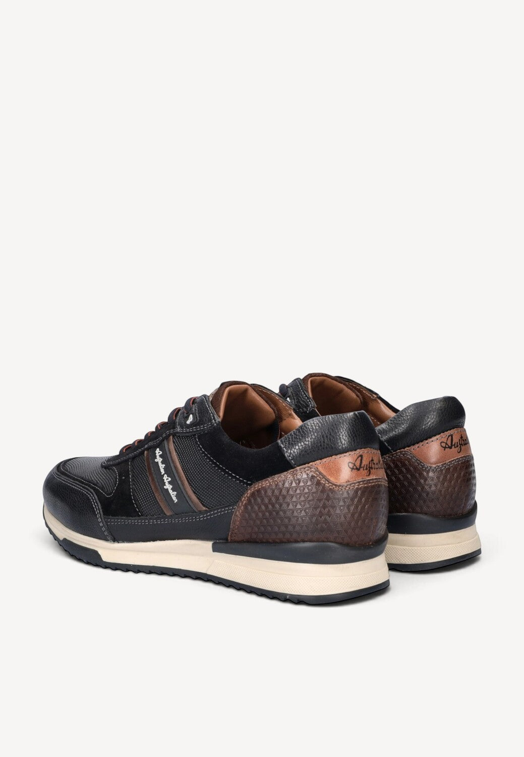 Heren veterschoenen-Zwart leer