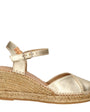 MUIL +SLINGBACK-Goud leer