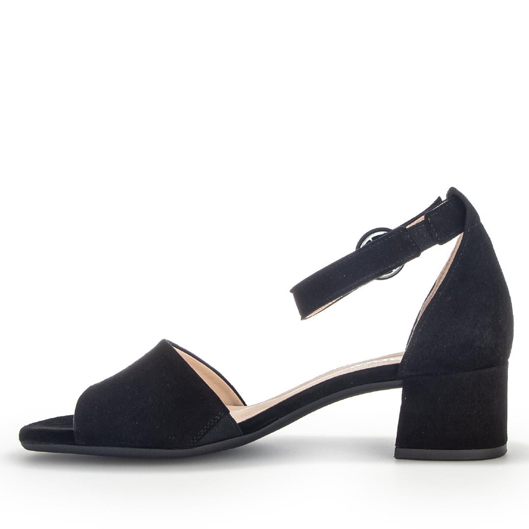 DAMES OPEN SCHOENEN-Zwart suède