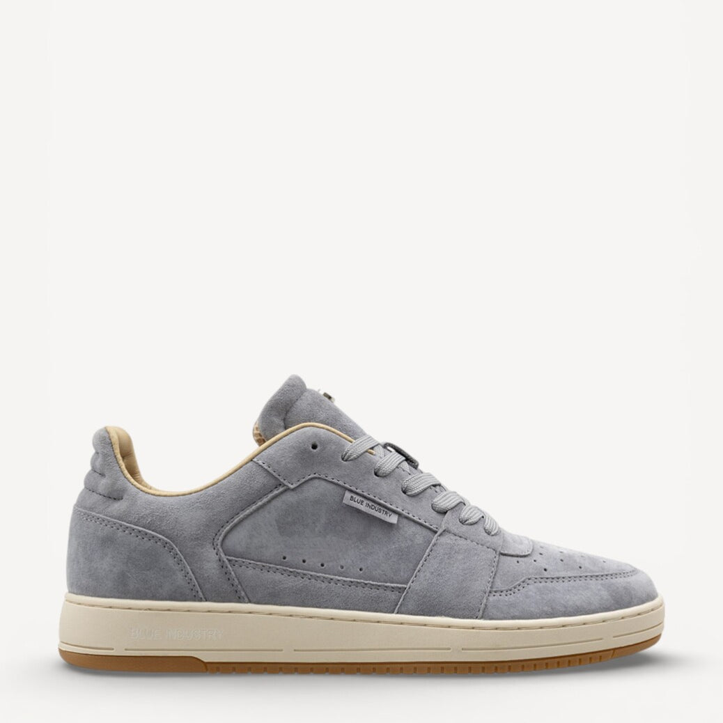 Heren veterschoenen-Grijs suède