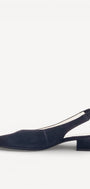 MUIL +SLINGBACK-Blauw suède/nubuck
