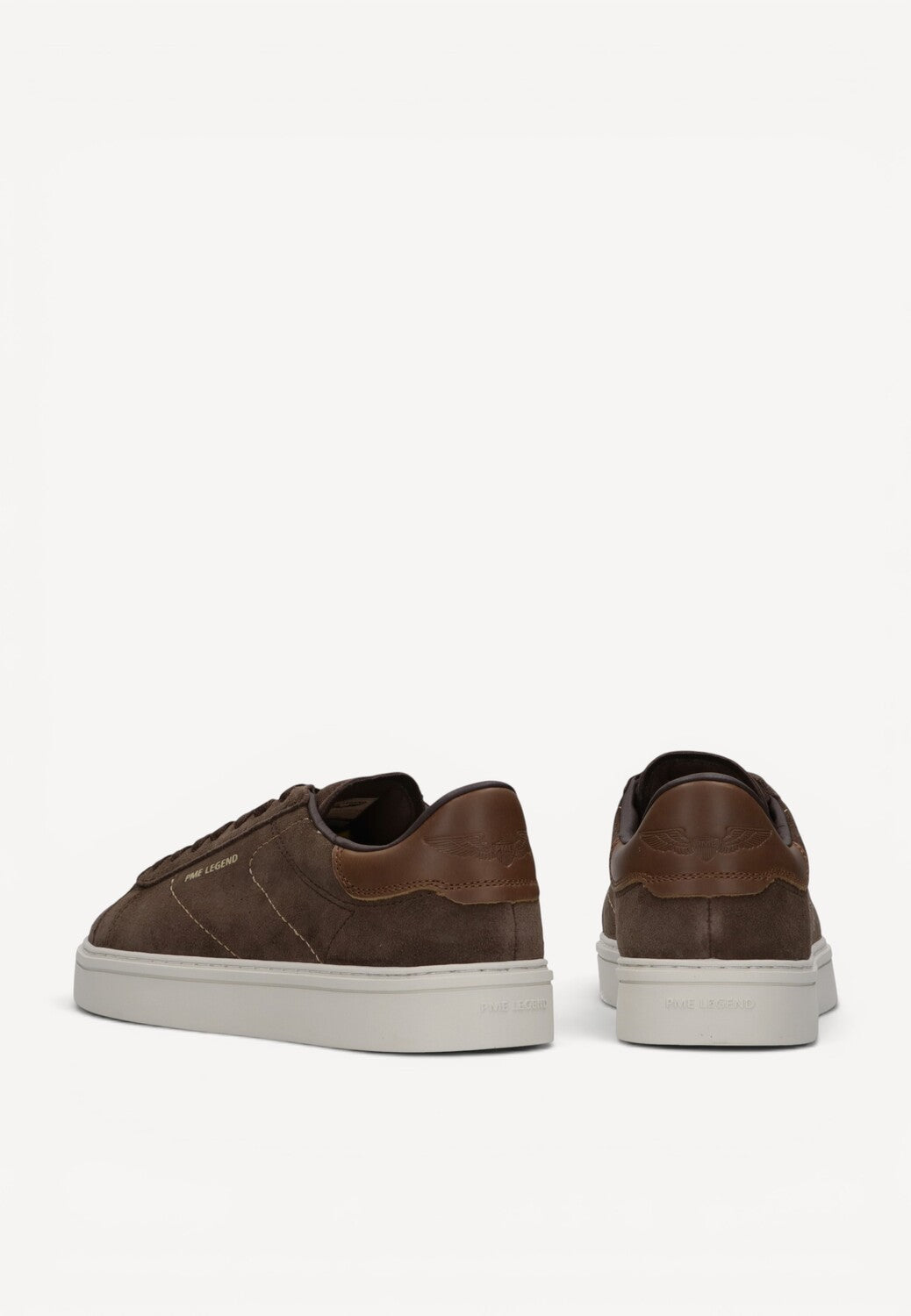 Heren veterschoenen-Bruin suède