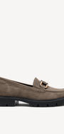 DAMES INSTAPSCHOENEN-Beige suède/nubuck