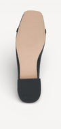 BALLERINAS + PUMPS-Zwart leer