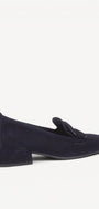 DAMES INSTAPSCHOENEN-Blauw suède/nubuck
