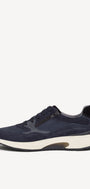 Heren veterschoenen-Blauw suède/nubuck