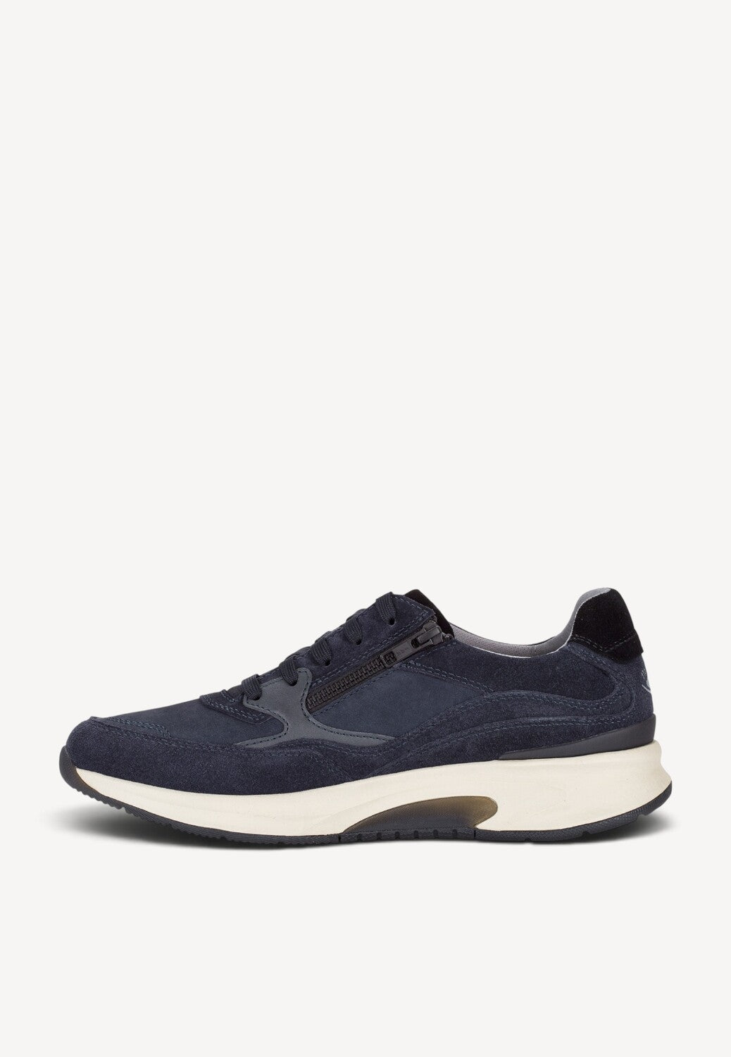 Heren veterschoenen-Blauw suède/nubuck