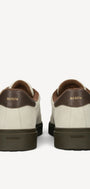 Heren veterschoenen-Beige suède/nubuck