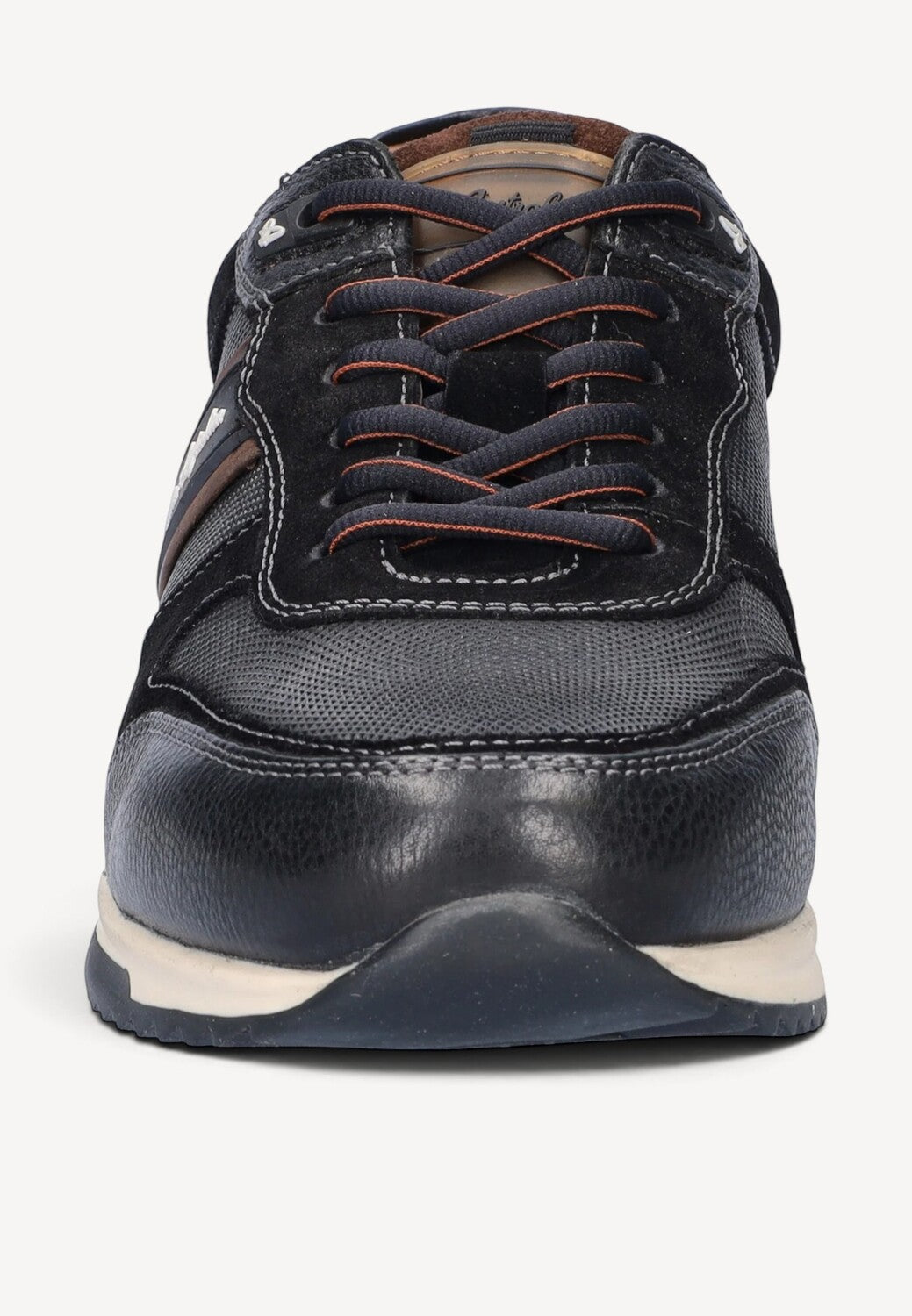 Heren veterschoenen-Zwart leer