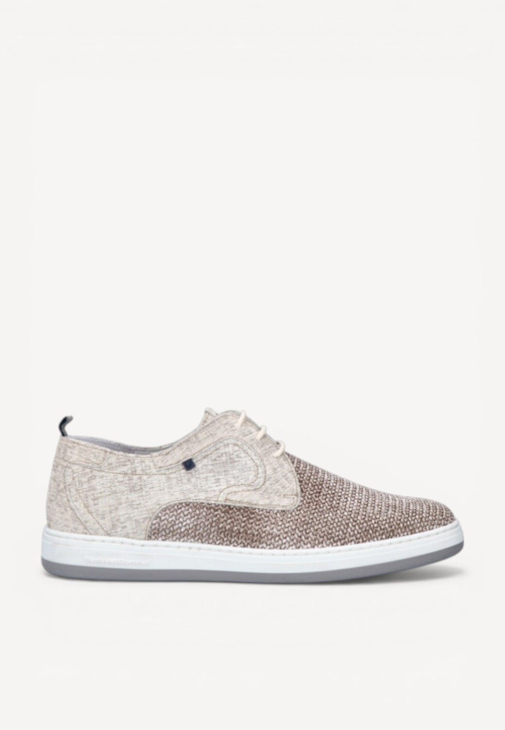 Heren veterschoenen-Beige combi kleur