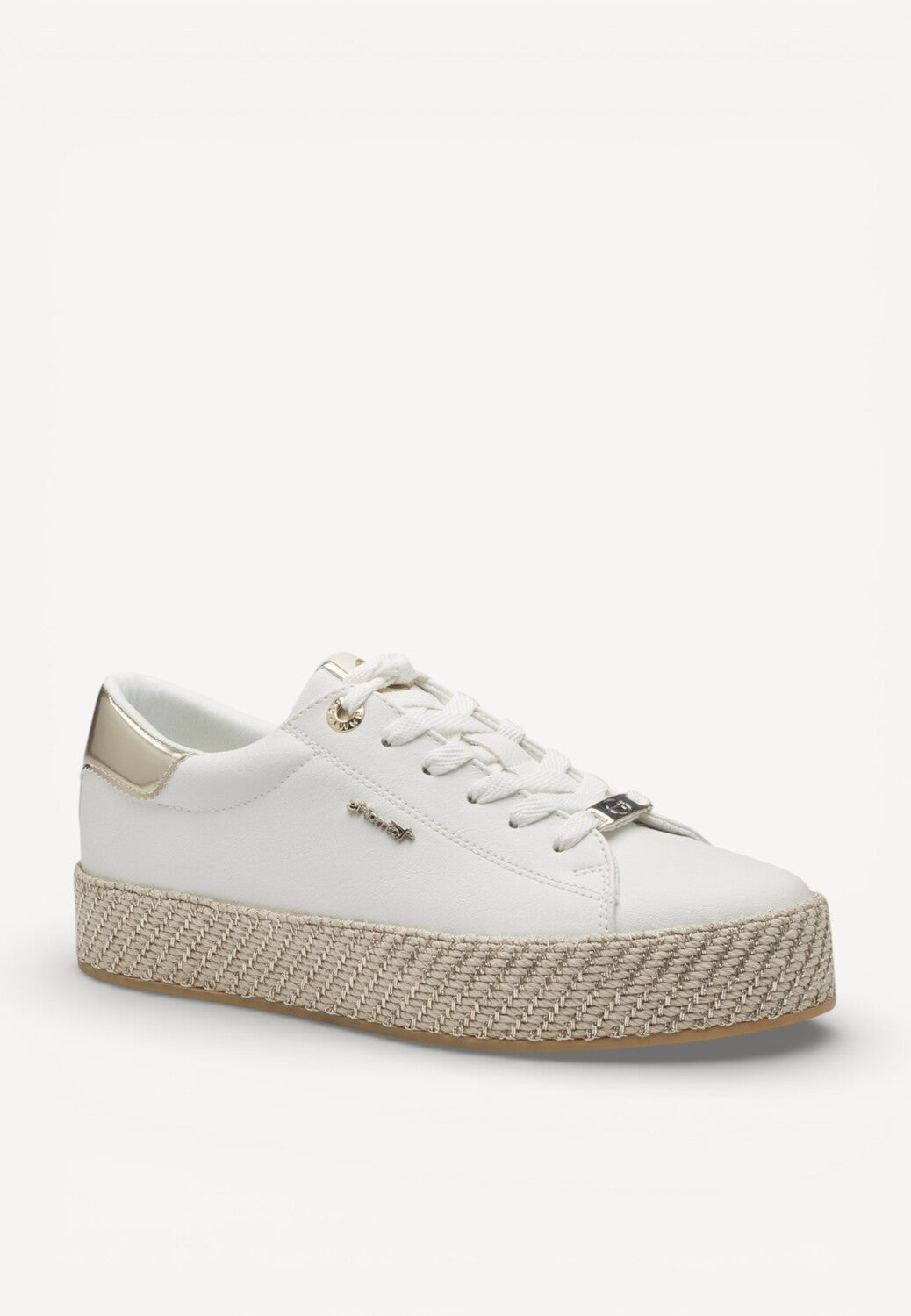 DAMES SPORTIEVE VETERSCHO-Wit leer