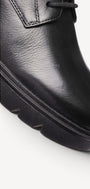 DAMES BOOTS+KORT LAARS-Zwart leer