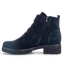 DAMES BOOTS+KORT LAARS-Blauw suède/nubuck
