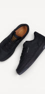 Heren veterschoenen-Zwart leer