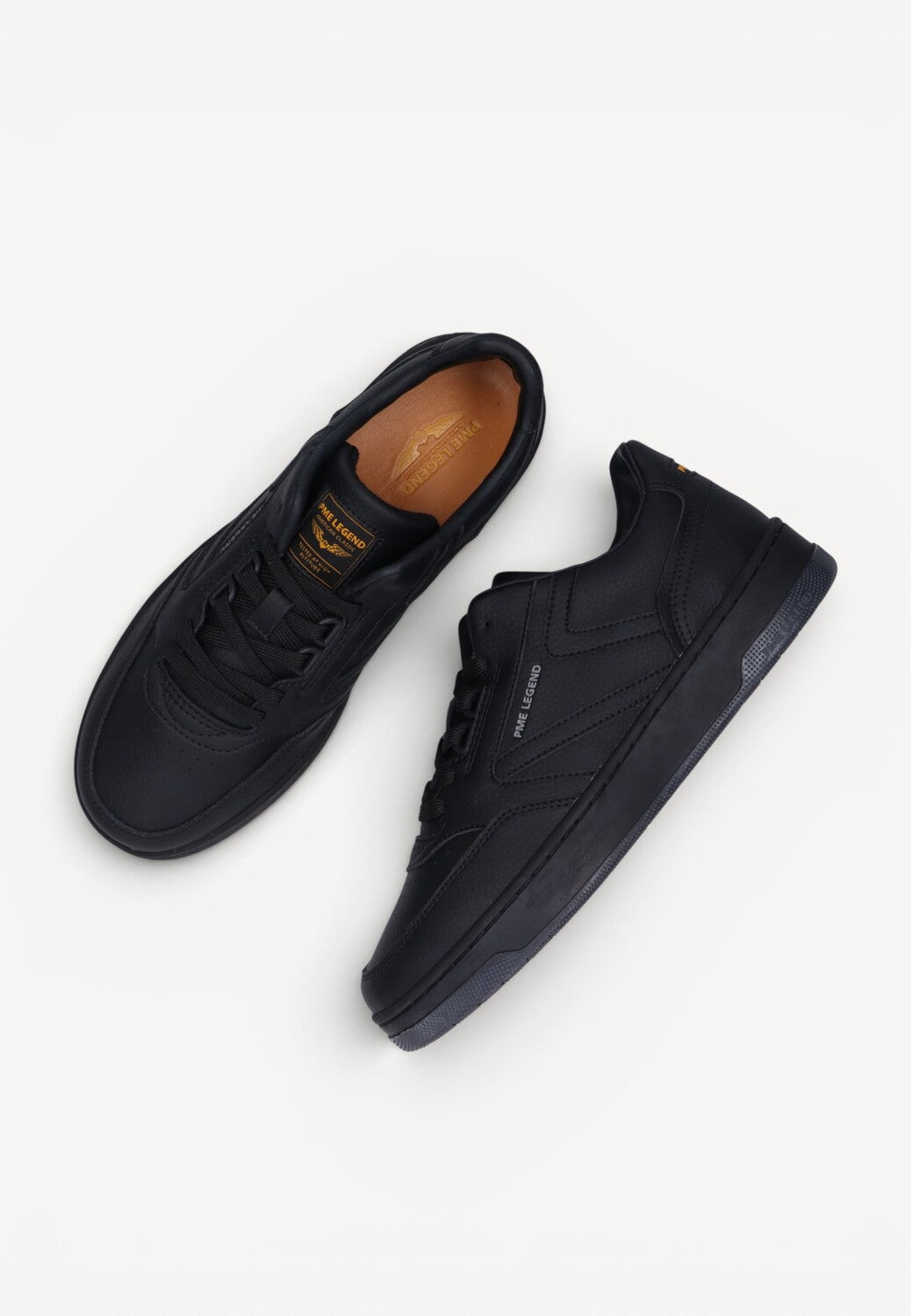 Heren veterschoenen-Zwart leer