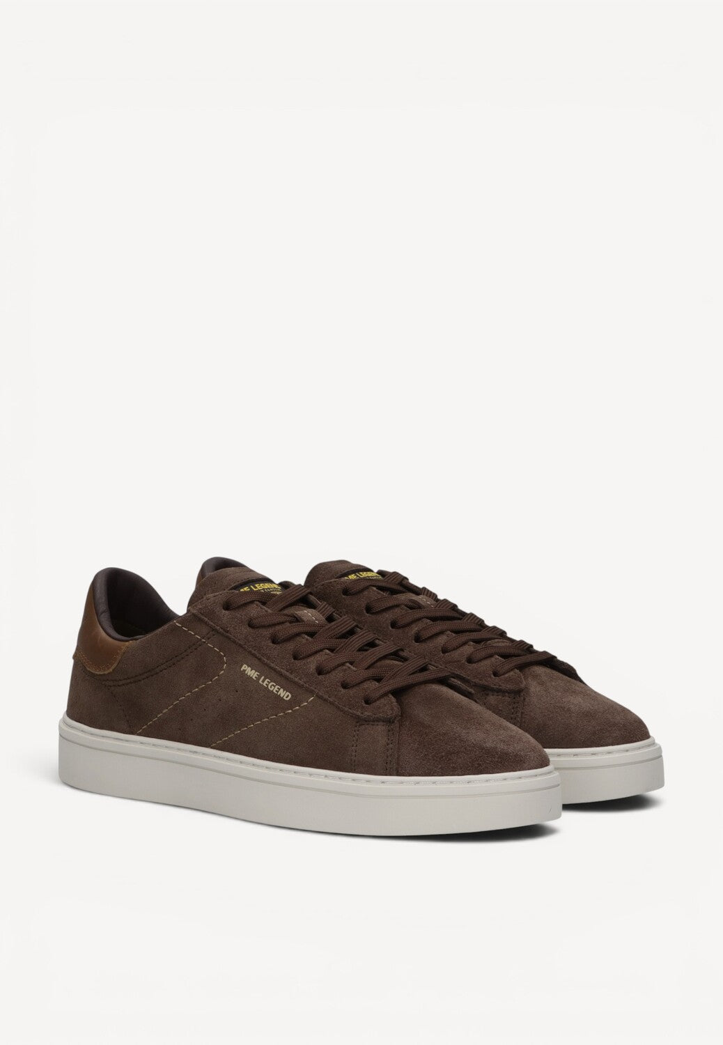 Heren veterschoenen-Bruin suède