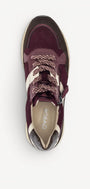 DAMES SPORTIEVE VETERSCHO-Rood suède/nubuck