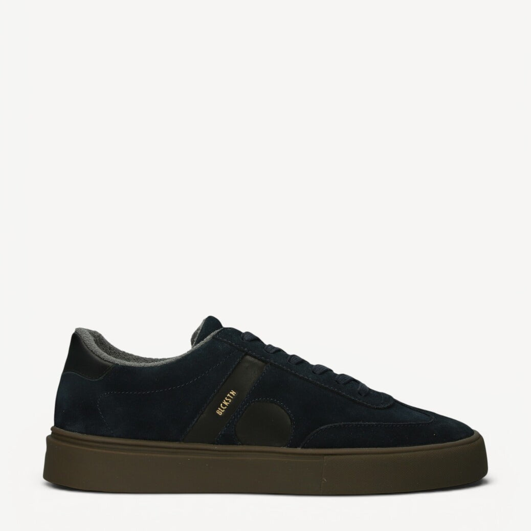 Heren veterschoenen-Blauw suède/nubuck