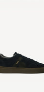 Heren veterschoenen-Blauw suède/nubuck