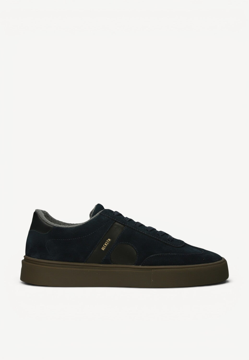 Heren veterschoenen-Blauw suède/nubuck
