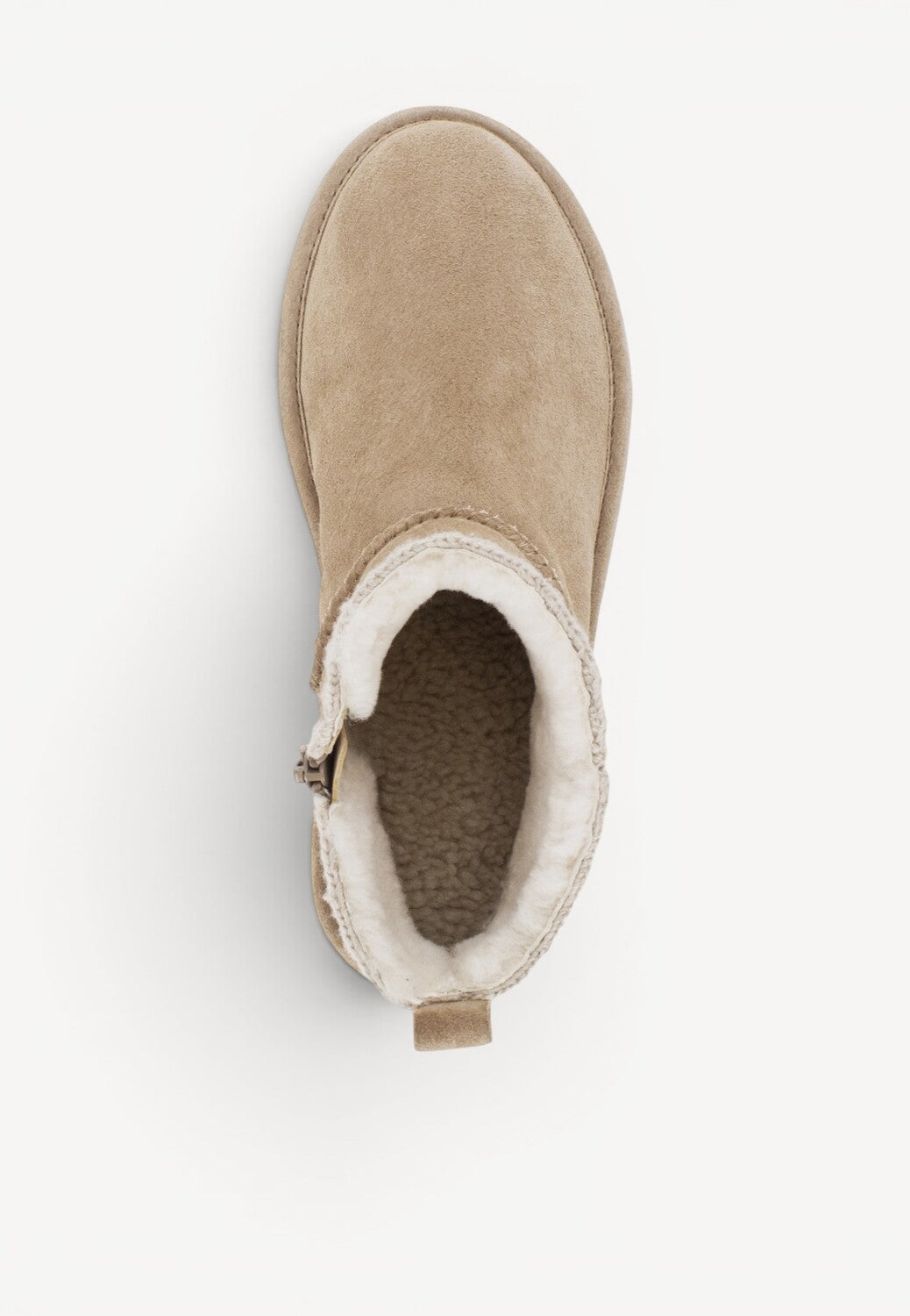 DAMES BOOTS+KORT LAARS-Beige suède/nubuck