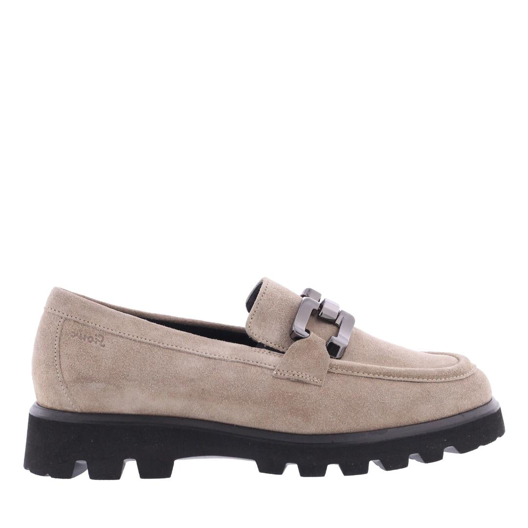 DAMES INSTAPSCHOENEN-Beige suède/nubuck