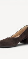 BALLERINAS + PUMPS-Bruin suède
