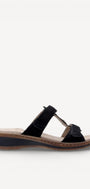 DAMES OPEN SCHOENEN-Blauw suède/nubuck
