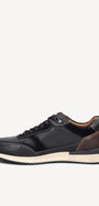 Heren veterschoenen-Zwart leer