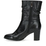 DAMES BOOTS+KORT LAARS-Zwart leer