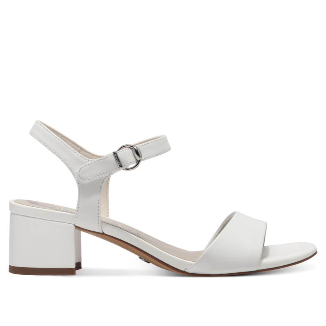 DAMES OPEN SCHOENEN-Wit leer