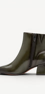 DAMES BOOTS+KORT LAARS-Groen lak