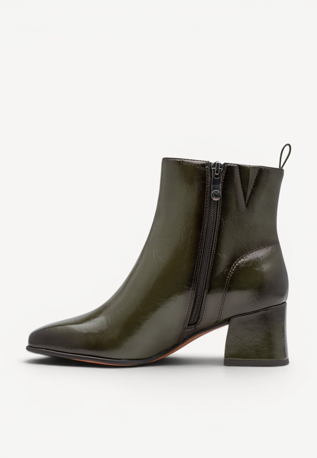 DAMES BOOTS+KORT LAARS-Groen lak