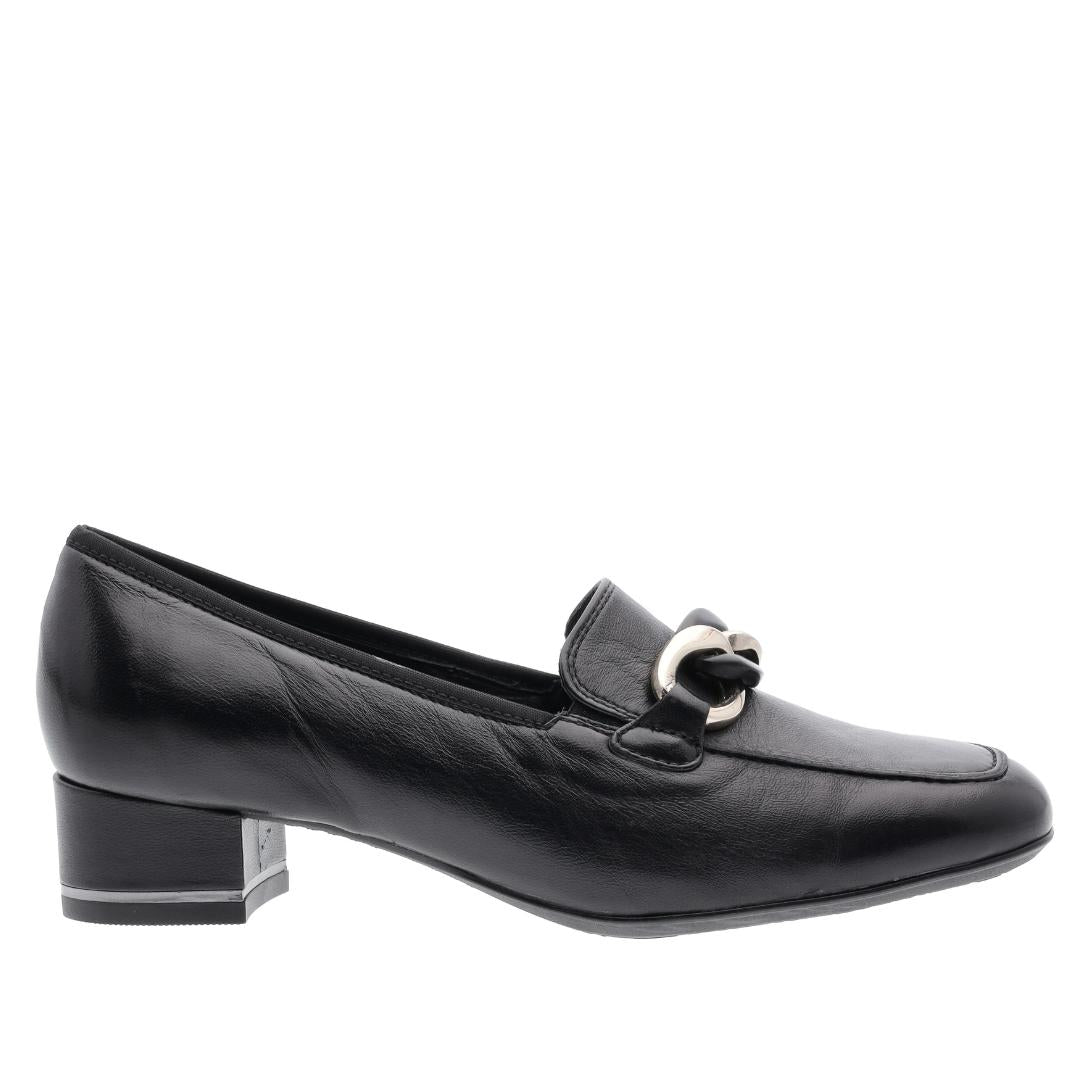 BALLERINAS + PUMPS-Zwart leer
