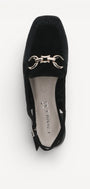 MUIL +SLINGBACK-Zwart leer
