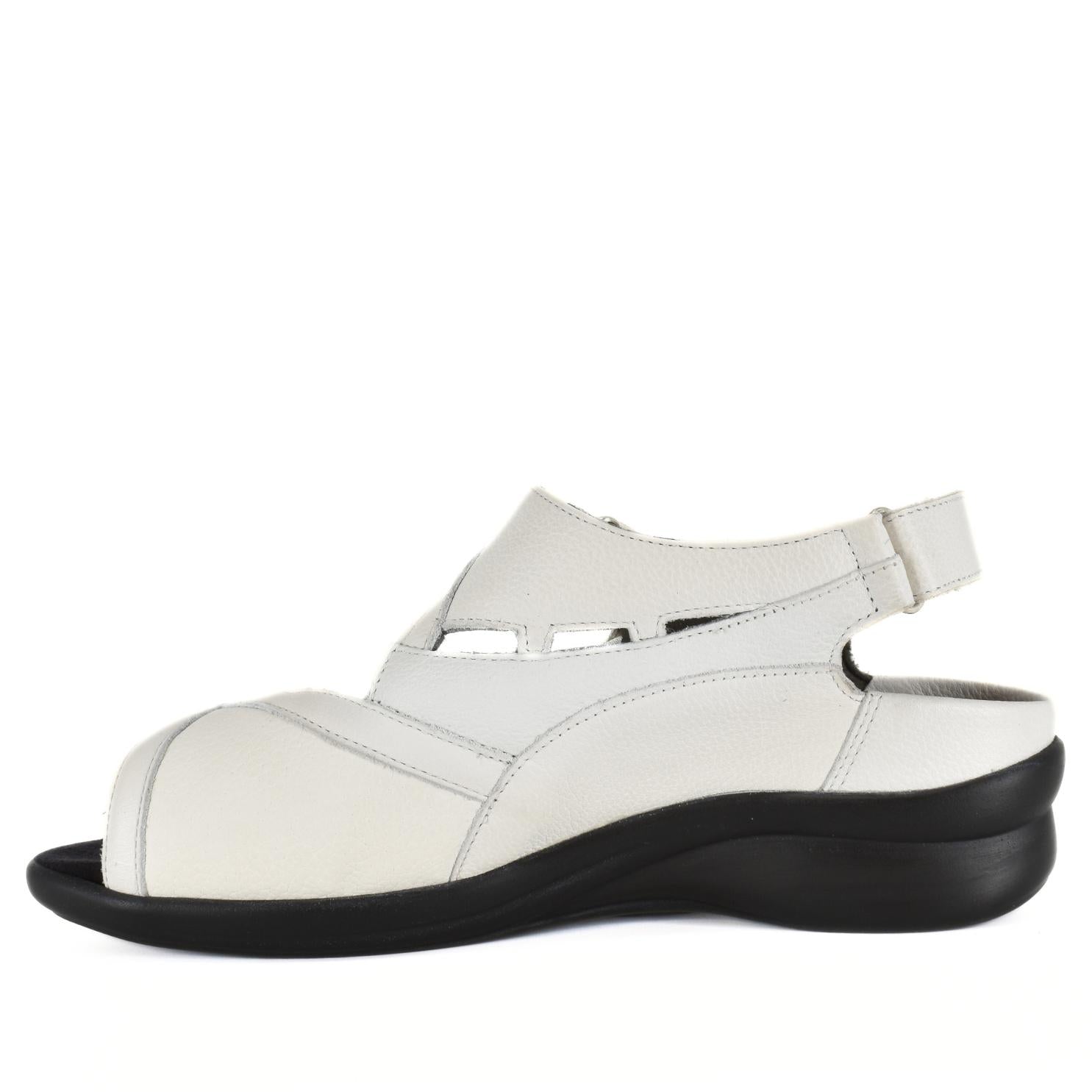 DAMES OPEN SCHOENEN-Wit leer