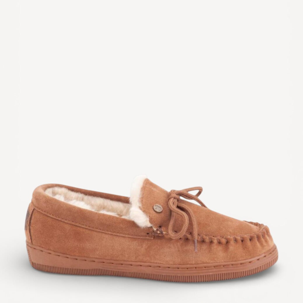 Dames dichte pantoffels-Bruin suède