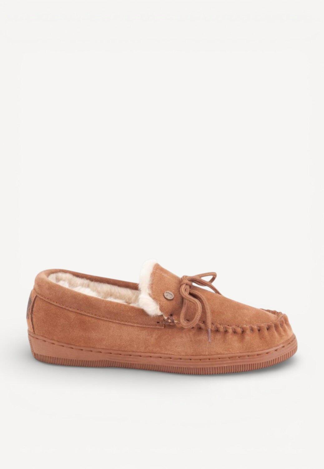 Dames dichte pantoffels-Bruin suède